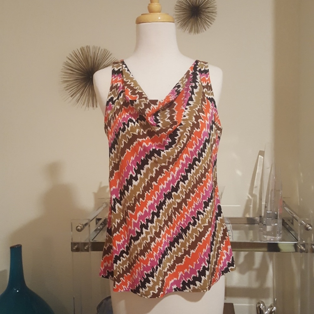Trina Turk 100% Silk Blouse EUC Med